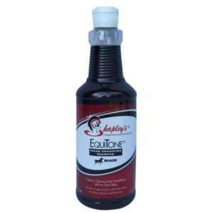 EquiTone Shampoo Black per bai scuri, bai chiari o morelli 946ml