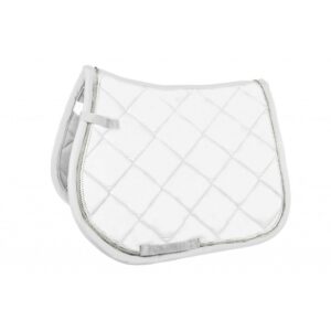 Sottosella Inglese Pony trapunta grande con imbottitura tecnica White