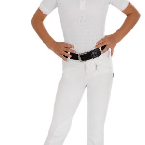 Pantaloni Junior modello "Leilani" in cotone elasticizzato White