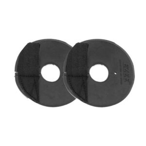 Rosette per morsi in gomma naturale con velcro Black