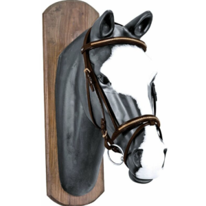 Testiera inglese Brown con clincher in ottone