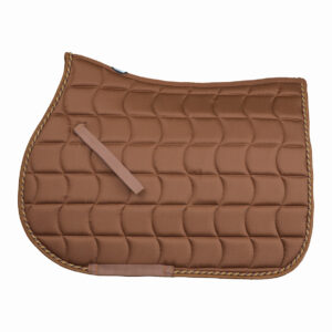 Sottosella Inglese trapuntato con cordone e cuffia abbinata Brown