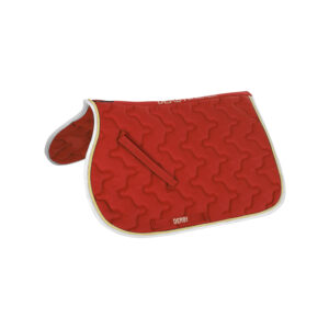 Sottosella Inglese Pony con cordone Red/Gold/White