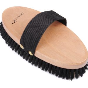 Brusca morbida con manico in legno Bright Black