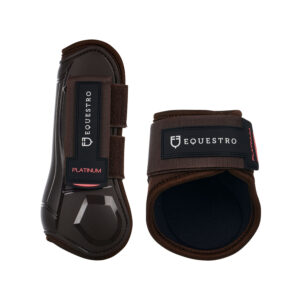 Set paratendini e paranocche Young Horse TPU e neoprene Brown