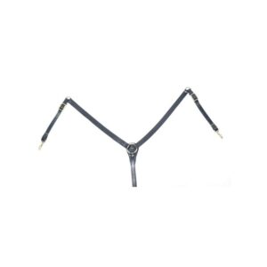 Pettorale "Y" in cuoio Dark Brown