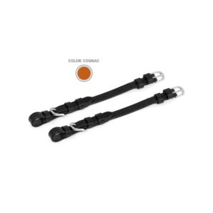 Coppia montanti briglia inglese Cognac