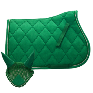 Sottosella Inglese+Cuffia in velluto Green