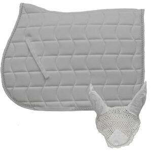 Sottosella Inglese trapuntato con cordone e cuffia abbinata White