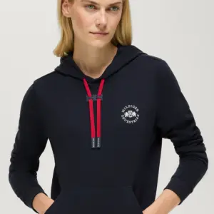 Felpa Donna con cappuccio TH Laguna Logo Desert Sky