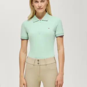 Polo Donna TH Anaheim con zip Belair Mint