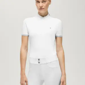 Maglia da gara Donna TH Linsay manica corta Optic White