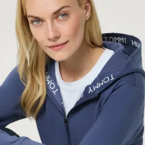 Felpa Donna con cappuccio TH Beverly Faded Indigo