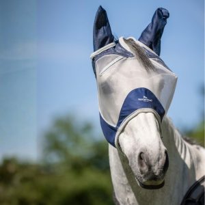 Maschera antimosche Horseware® Shield Flymask Navy/Silver