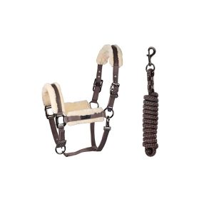 Capezza+longhina KLLexie con pelliccia sintetica Brown Iron