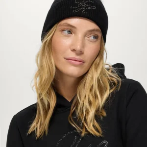Berretto con pom pom e strass TH Daly Black