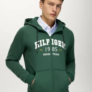 Felpa da Uomo con cappuccio e zip TH Parker Evergreen